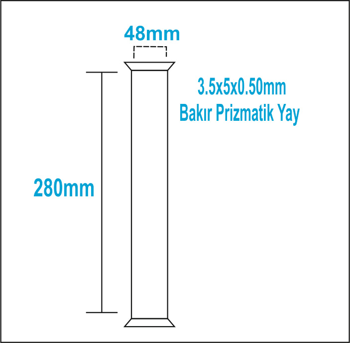 Bakır Sprial prizmatik Yay 5MM
