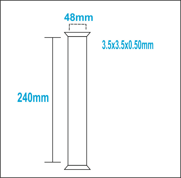 BAKIR SPRİAL PRİZMATİK KOLON DOLGUSU 3.5 MM