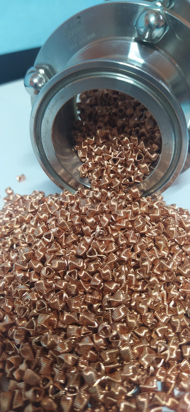 Bakır Sprial prizmatik Yay 5MM